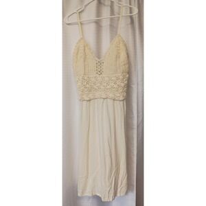 crochet dress poshmark She + Sky | Dresses | She Sky Cream Crochet Midi Dress